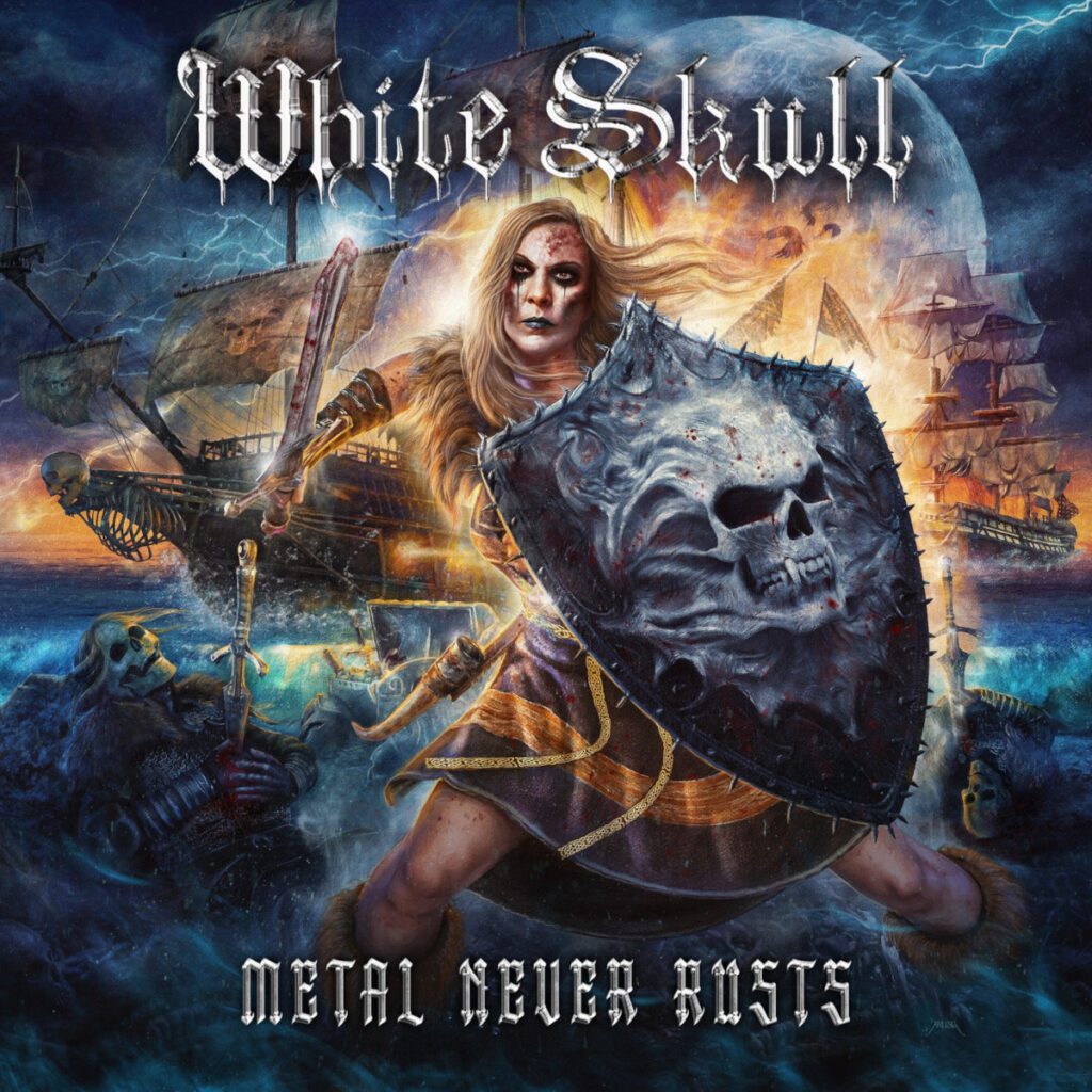 White Skull copertina Metal never Rusts 